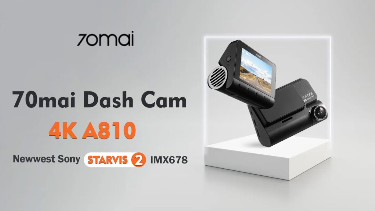 70Mai Dash Cam A810 4K Flagship Dual Camera Front & Rear Built In GPS ...