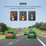 70mai  Dash Cam A510 4G Dual Channel Dash Camera front & back Set - 1 Year Replacement Warranty - Image 3
