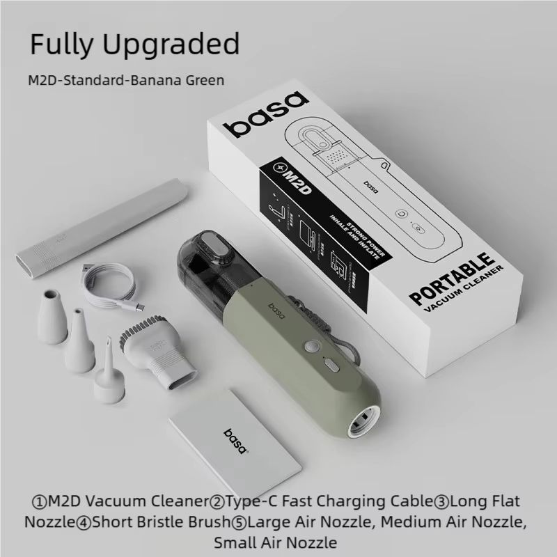 S254f13e717f54bab98241f0be3ec8218n_resultF–Baseus bd. com-Gadgetz product image-4 july 2026-Basa Vacuum Cleaner M2D Green- Baseus Basa Series 4000mah Vacuum Cleaner & Air Blowing M2D Green-VC-M2DBJL - Image 1
