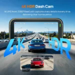 70mai 4K Dual Channel Dash Camera A810 Lite 4G Supported Wi-Fi 6  Speed Monitoring Car Camera - Image 4